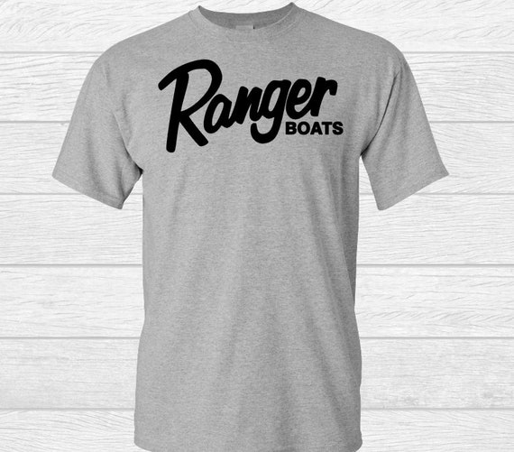 Ranger Boats T-shirt Tee Unisex Short Sleeve Men Fishing Tee Graphic Tshirt Ranger  Boats Sport Grey Color 
