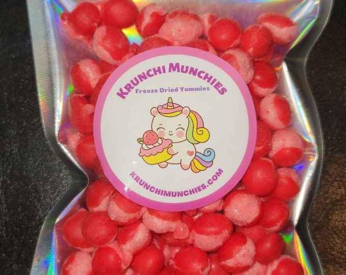 Freeze dried mini red hots candy 2 2 oz etsy