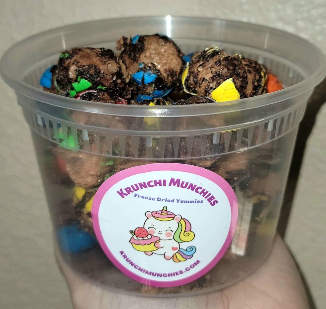Freeze Dried Chocolate Brownie Krunchies Made W/ M&m's Etsy