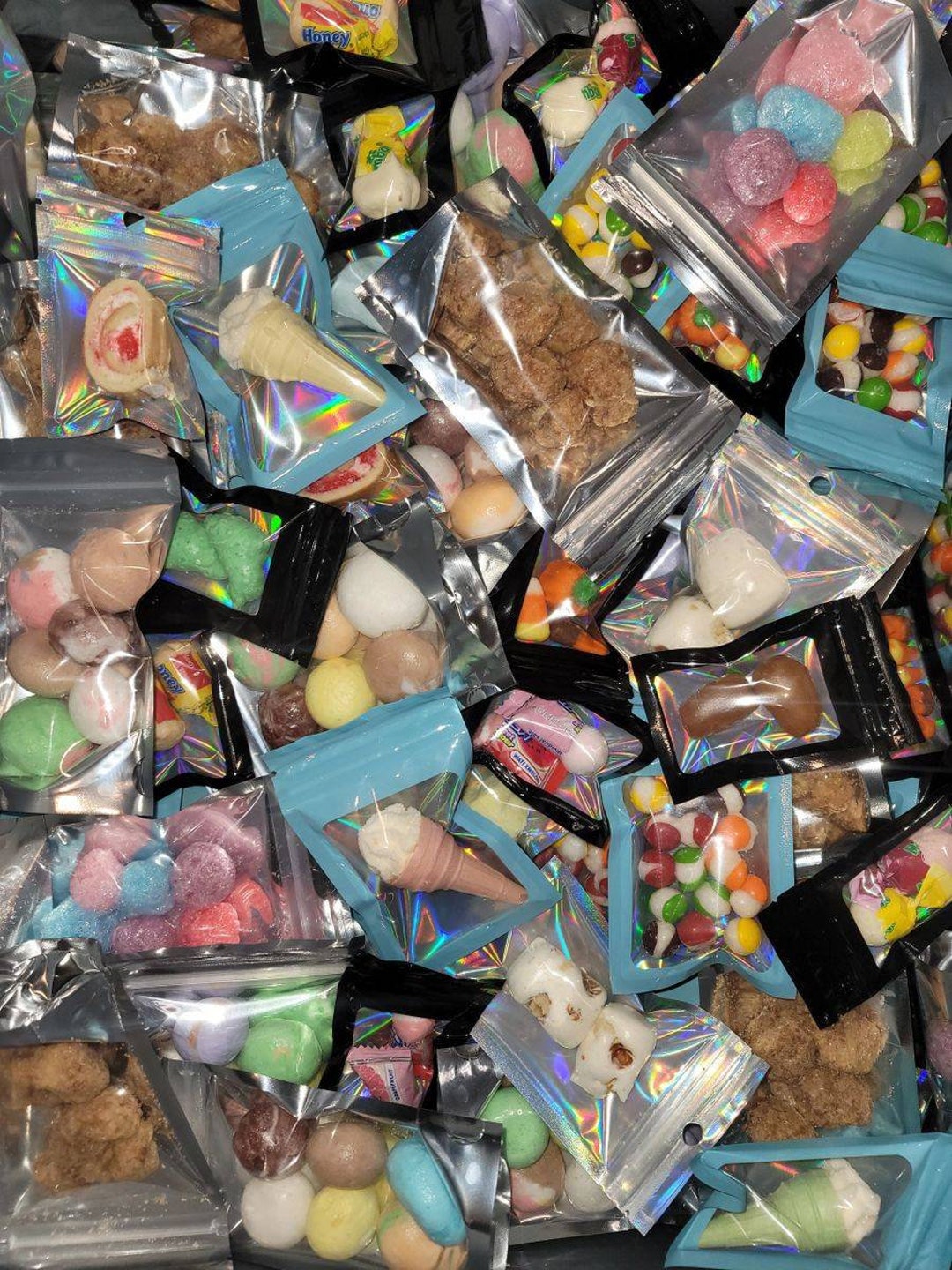 1 Scoop of Freeze Dried Candy/pastry Sample Sized Bags Etsy