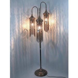 Rustic Chain Floor Lamp