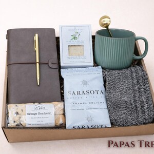 Wellness gift for him featuring a masculine aesthetic and cozy items.