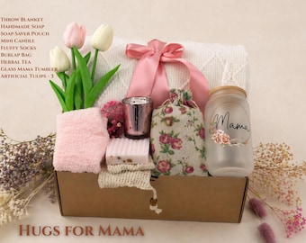 Caja de regalo para el Día de la Madre, paquete de cuidado personal Hygge para mujeres, cesta de spa relajante.