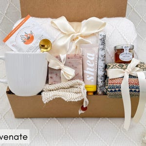 Thank You Cozy Care Gift Box for Her, Sending Healing Vibes Gift Box for Women, Gift Basket with Blanket, Post Surgery Gift Basket Sympathy