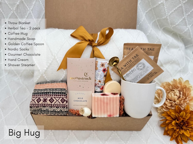 Retirement Gift Box for Women, Men, Coworker, Thank You Gifts for Mentor Big Hugs