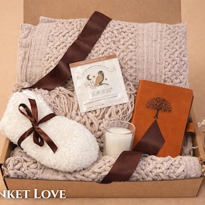 Bereavement care box with a personalized message and handwritten card for a healing touch