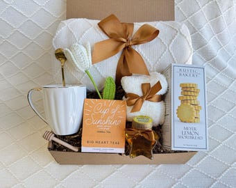 Hygge Happy Birthday Gift Box, Cozy Care Package For Her