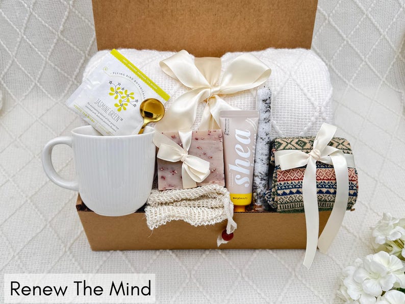 Birthday Gift Box, Care Package for Women, Thinking of You Package Renew the Mind