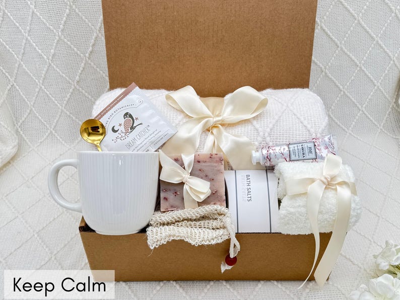 Birthday Gift Box, Care Package for Women, Thinking of You Package Keep Calm