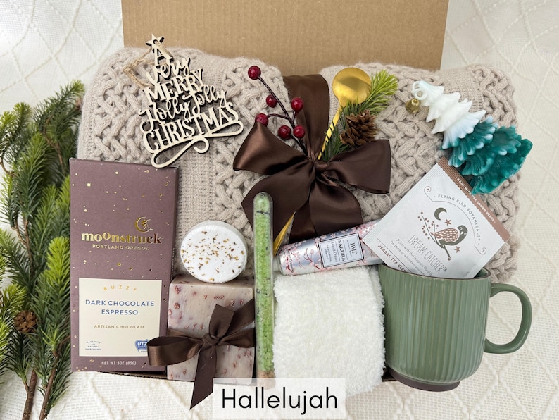 Christmas gift box for women, holiday care package