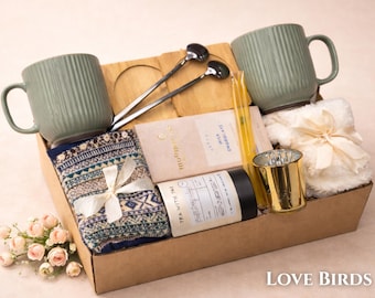 Couples Housewarming Gift Box, Cozy New Home Gift Basket, Care Package for Two