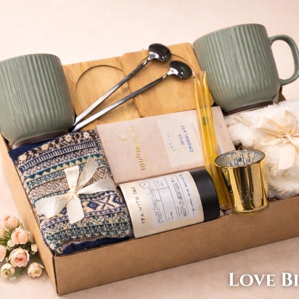 Couples Housewarming Gift Box, Cozy New Home Gift Basket, Care Package for Two