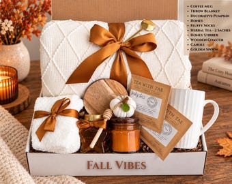 Fall Gift Box for Women, Cozy Care Package, Birthday, Thank You Gifts