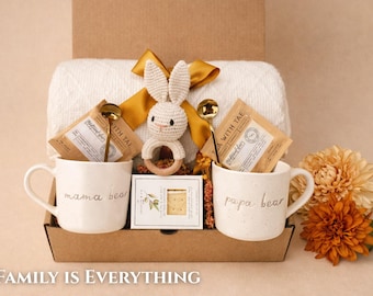 Pregnancy Announcement Gift for Parents to Be, Expecting Mom and Dad Gift Box, Reveal
