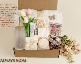 New Mom Gift Basket, Mothers Day Care Package for Her, Mother Birthday Gift Box