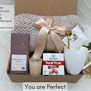 Sympathy Gift Basket, Thinking of You, Bereavement Gift, Hygge Gift Box with Blanket, Sending a Hug, Encouragement Gift, Condolence Gift Box