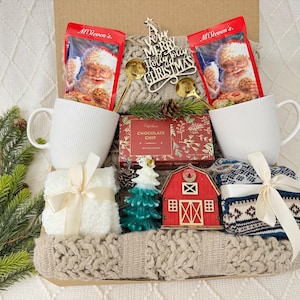 Holiday Gift Box For Family, Couples Gift Set, Hygge Gift Basket For Couples, Families, Cozy Winter Care Package