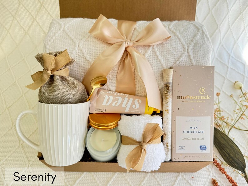 Birthday Gift Box, Care Package for Women, Thinking of You Package Serenity