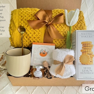 Thank You Gift Basket for Women, Get Well Soon Gift Box, Mental Health Gift Box, Encouragement Gift, Thinking Of You Box, Birthday Gift Box