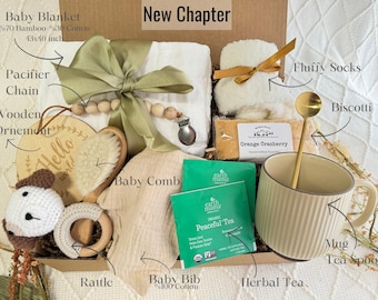 New Mom and Baby Gift Box, Pregnancy Care Package, Postpartum Gift Basket