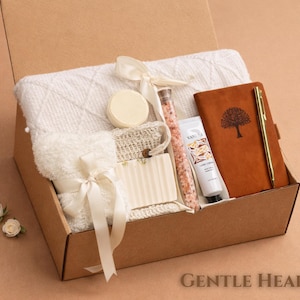 After Surgery Care Package - Get Well Soon Gift Box For Women with Blanket and Spa Essentials.