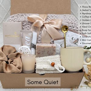 Get Well Soon Gift Basket, Sending Love and Hugs Care Package, Comforting Gifts for Cancer Patients, Grief Gifts, Selfcare Gift with Blanket