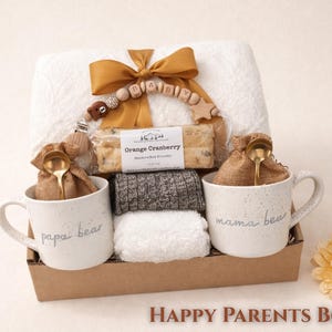 Coffret cadeau femme enceinte, annonce grossesse pour les nouveaux parents, trousse de soins pour future maman