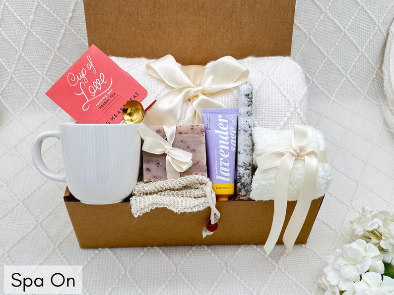 Birthday Gift Box, Care Package for Women, Thinking of You Package Spa On