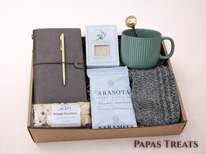 Close-up of the handcrafted artisan soap and cozy winter socks for him.
