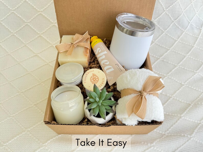 Birthday Gift Box, Care Package for Women, Thinking of You Package Take It Easy