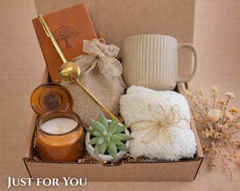 New Job Care Package for Women - Hiring Selfcare Gift Box, Congrats Gift Basket