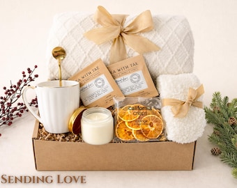 Sending Healing Vibes Gift Box For Women - Feel Better Soon Care Package Recovery