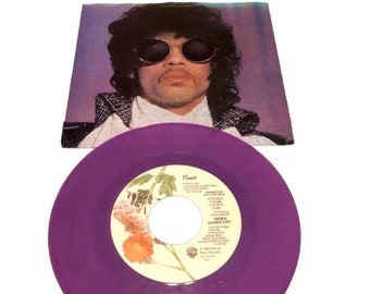 RARE Vintage Prince 45 RPM When Doves Cry 17 Days Purple Vinyl With Picture Slee