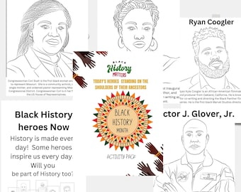 Black History Heroes-activiteitenpakket: hulpmiddel voor thuisonderwijs (digitale download)
