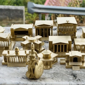 SAINT SEIYA Chevaliers du Zodiaque 12 CASE Marbre/Couleur Or Collection Complète