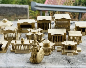 SAINT SEIYA Cavaleiros do Zodíaco - Coleção Completa com 12 Estojos nas Cores Mármore e Dourado