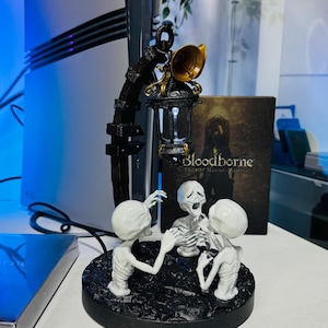 Bloodborne lanterna figure 25 cm Con Led Dipinta A Mano