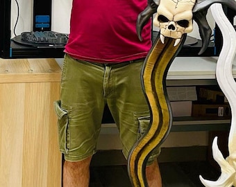 Espada Soul Reaver Legacy of Kain 150 cm Espada Soul Reaper | Réplica Cosplay 1:1 Escultura Feita à Mão para Colecionadores Fan Art PS1