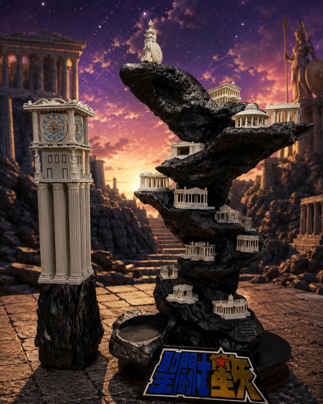 Saint Seiya Knights of the Zodiac 12 Houses With Mountain and