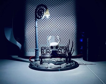 Hollow Knight Diorama Figura Lámpara Pintada A Mano Con Led