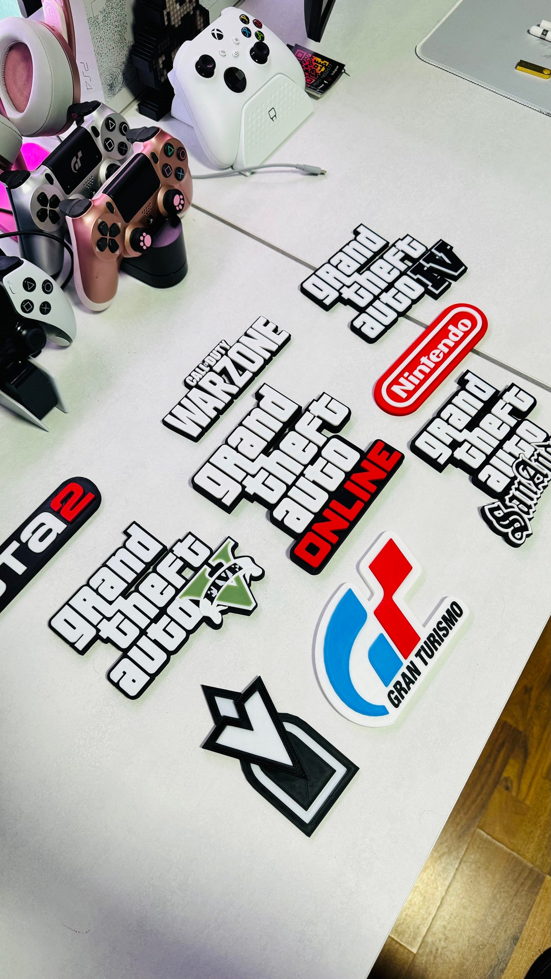 Desktop Games Logos GTA Vi, San Andreas, Skyrim, Warzone Code, Gran ...