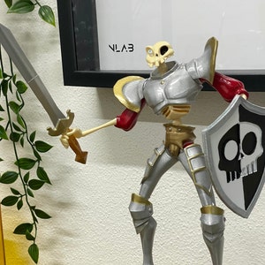 Sir Daniel Fortesque Medievil fan art statue in hand painted resin 25 cm