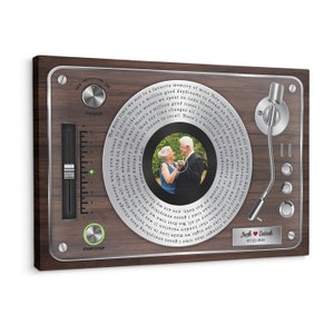 Cadeau de 11e anniversaire, 11 ans, mari et femme, cadeau de mariage en acier pour lui, carte de couple, paroles de chanson, décoration murale d'art mural # S2