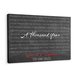 Printed Wedding Song Lyrics, Wooden Anniversary Gift, First Dance Lyrics, 5th Anniversary, Wood Wedding Gift, 1st Anniversary #S44