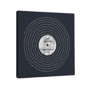Art mural paroles de chanson, chanson imprimable personnalisée, cadeau d'anniversaire personnalisé, chanson de mariage pour la première danse, affiche de musique personnalisée #S5