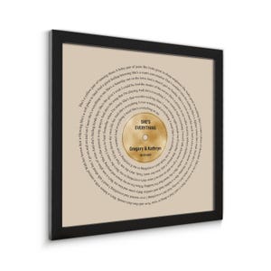 Wedding vows framed, 1st anniversary gift, vows, Wedding vows, first wedding anniversary gift for him - 5th Anniversary Gift - Our vows #S47