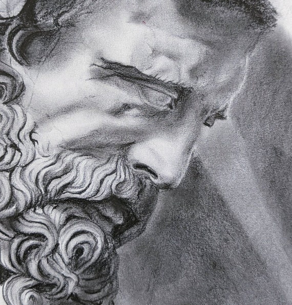 Apollo Vector Art Portrait. Shadow Drawing of Greek God Stock Vector -  Illustration of drawing, beautiful: 193267498