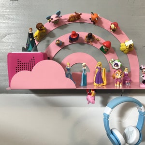 Toniebox Shelf: Steel Toy Storage - Rainbow Cloud Design