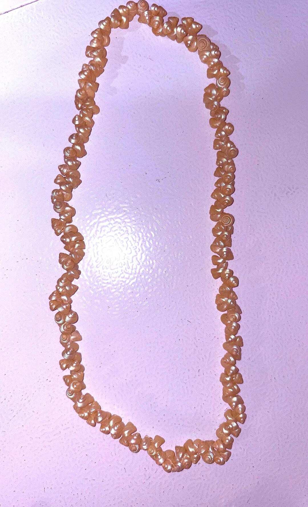 Vintage Pearly Iridescent Trochus Shell Strand - No Clasp Necklace From ...