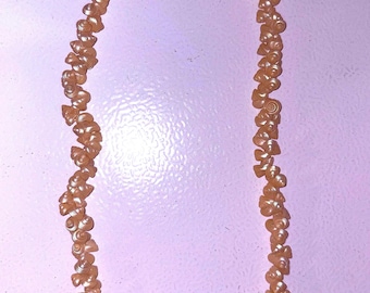 Vintage Pearly Iridescent Trochus Shell Strand - No Clasp Necklace From Hawaii